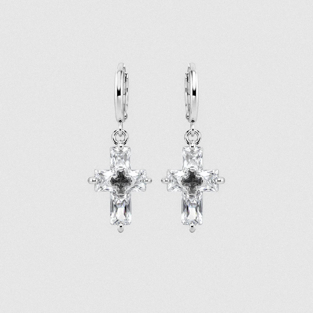 Shadow Cross Earrings